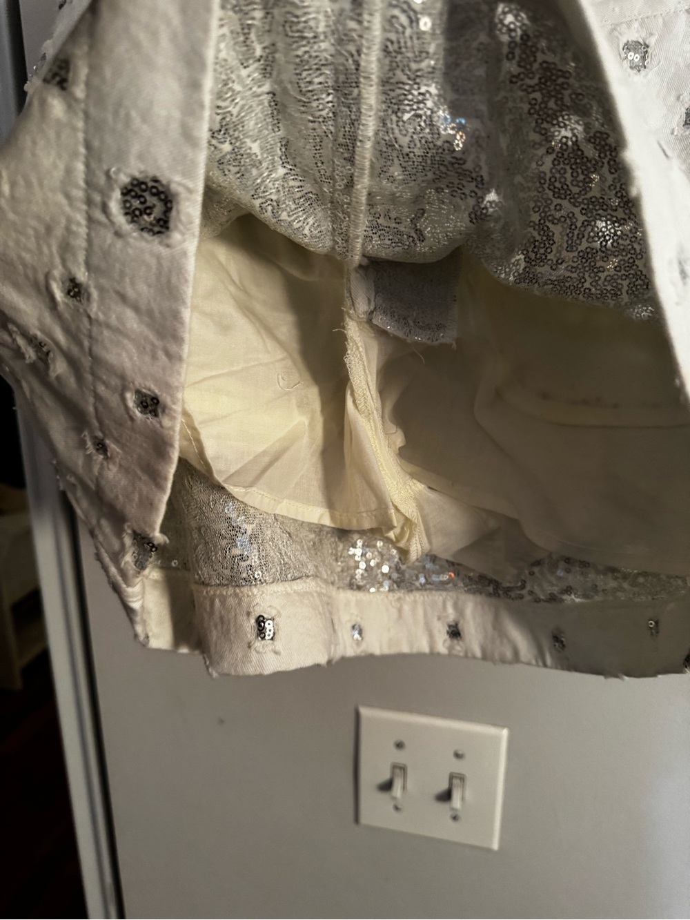 Zara Cream Embellished Skort NWT - Picture 5 of 9
